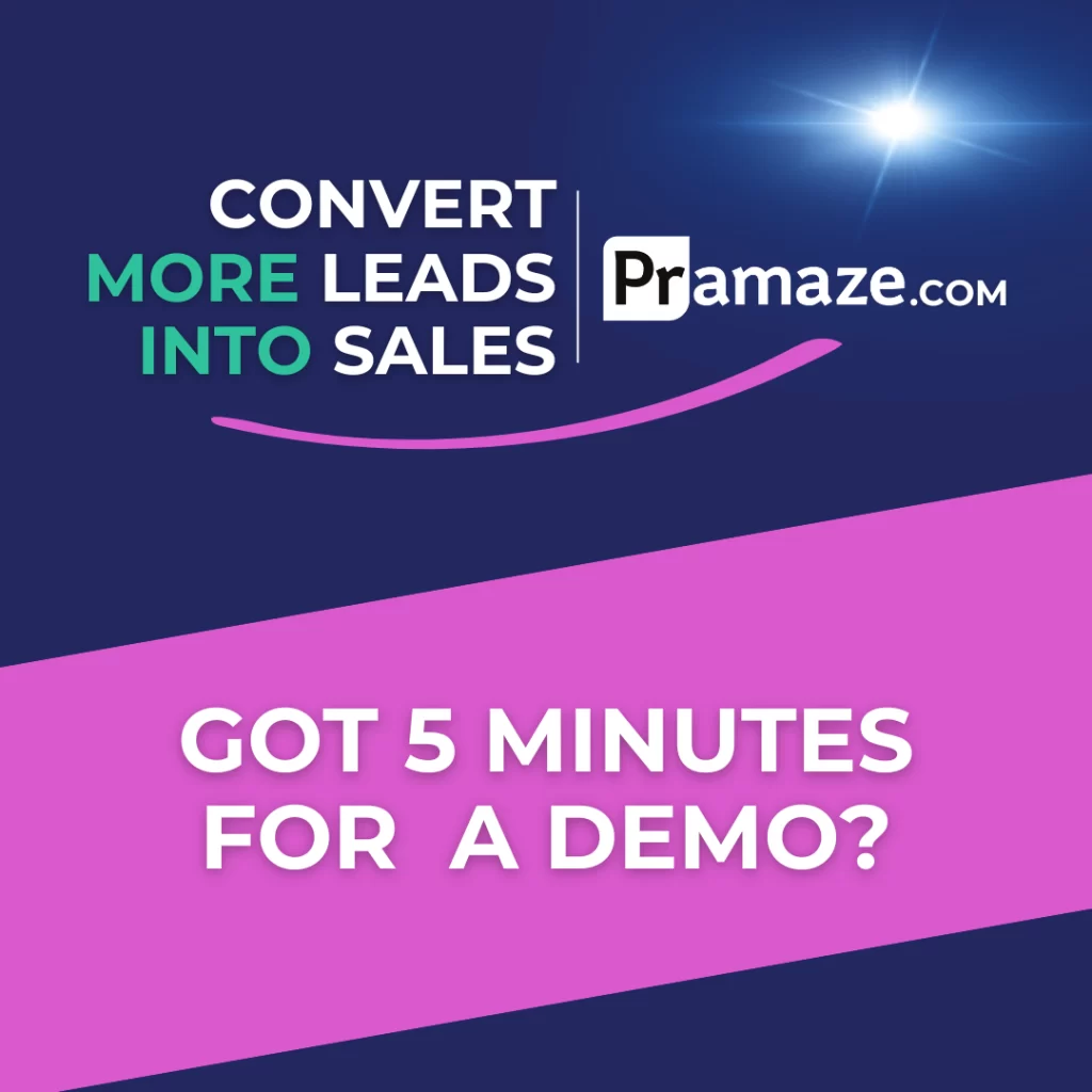 Pramaze - Got 5 minutes for a demo