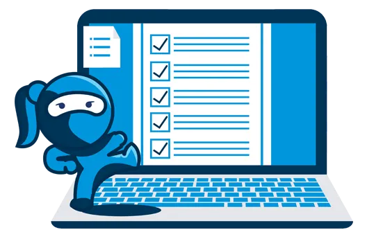 Blue Ninja infographic - computer